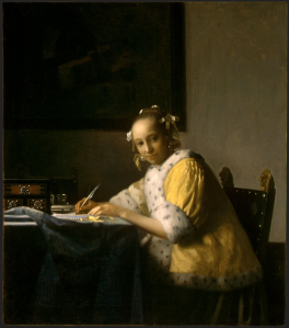 Johannes Vermeer, A Lady Writing a Letter (Photo: National Gallery of Art)
